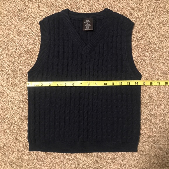 Navy Blue Vest Sz Small - Picture 5 of 6